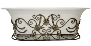 Кованая подставка для ванны Эстет Лион ФР-00001074 патина